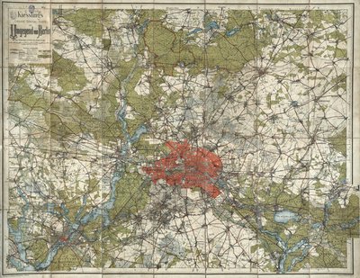 Kiesslings große Spezialkarte der Umgebung von Berlin von Alexius Kiessling
